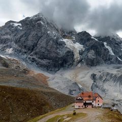 Die Ortler-Alpen in Südtriol, wo die Lawine niederging