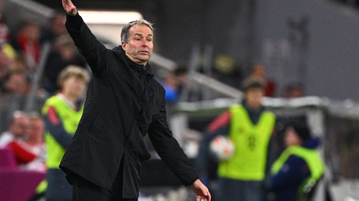 Kaspar Hjulmand verliert in München erstmals mit Leverkusen in der Bundesliga. Foto: Tom Weller/dpa