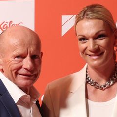 Johann Schrempf und Maria Riesch genießen die Zeit zusammen.