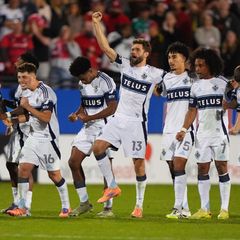 Jubelten im Elfmeterschießen: Thomas Müller und die Vancouver Whitecaps. Foto: LM Otero/AP/dpa
