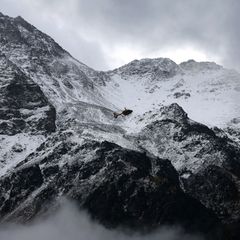 Über dem Ortlergebirge hingen am Wochenende dichte Wolken. Foto: Karl-Josef Hildenbrand/dpa