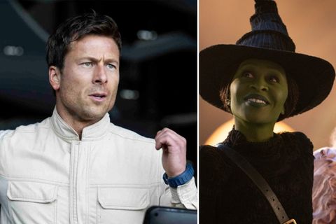 Glenn Powell muss in "The Running Man" ums Überleben kämpfen - Ariana Grande (r.) und Cynthia Erivo bekommen es derweil wieder