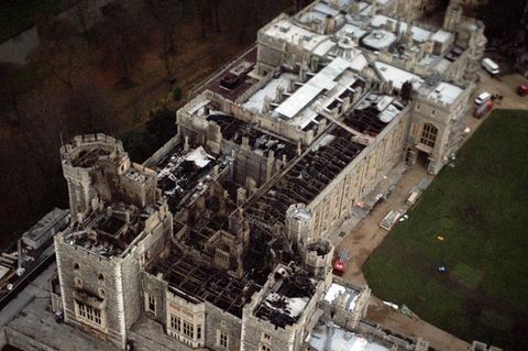 Im November 1992 brach auf Schloss Windsor ein Feuer aus