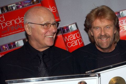 Dieter Weidenfeld mit Howard Carpendale (r.).