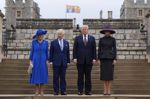 Beim Staatsbesuch der Trumps hatte Prinz Andrew seine Titel noch. Foto: Andrew Matthews/PA Wire/dpa