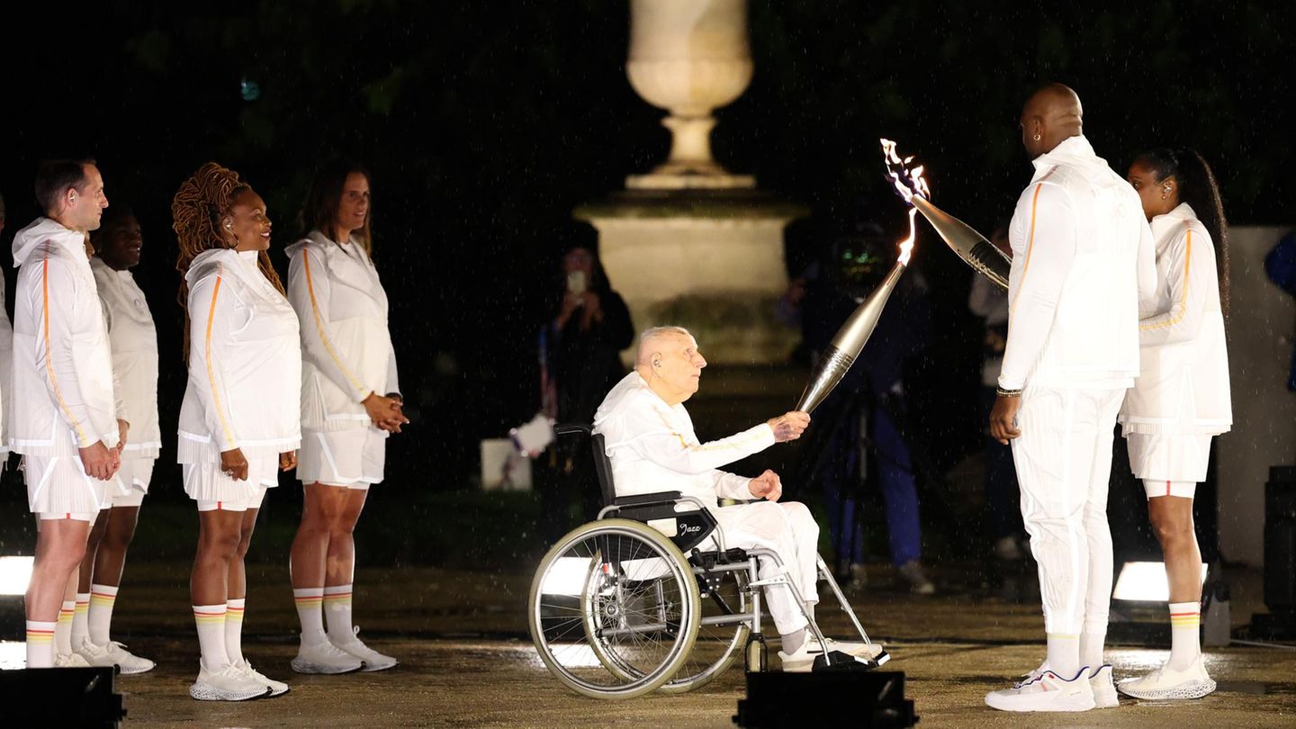 Charles Coste bei der Eröffnungsfeier der olympischen Spiele in Paris 2024