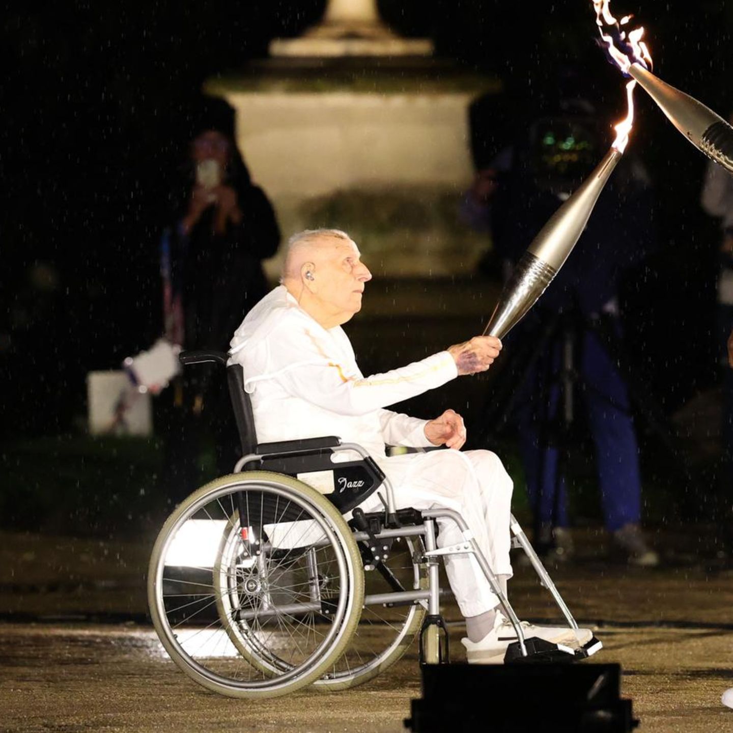 Charles Coste bei der Eröffnungsfeier der olympischen Spiele in Paris 2024