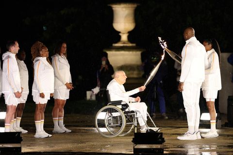 Charles Coste bei der Eröffnungsfeier der olympischen Spiele in Paris 2024