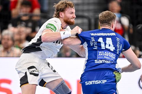 DHB-Neuling Tom Kiesler scheut keinen Zweikampf. Foto: Harry Langer/dpa