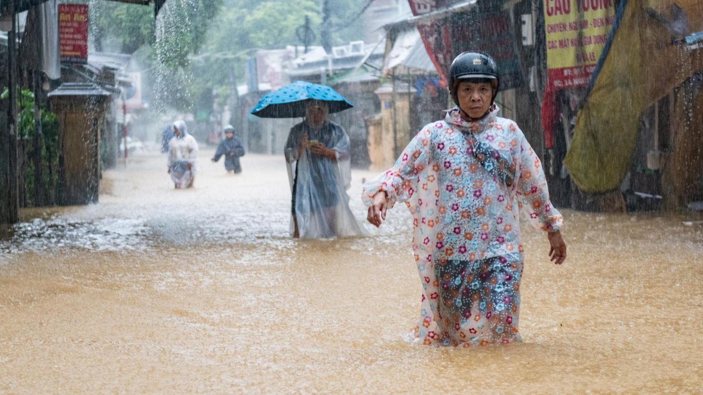 Überschwemmung in Vietnam