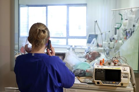 Intensivstation in Krankenhaus