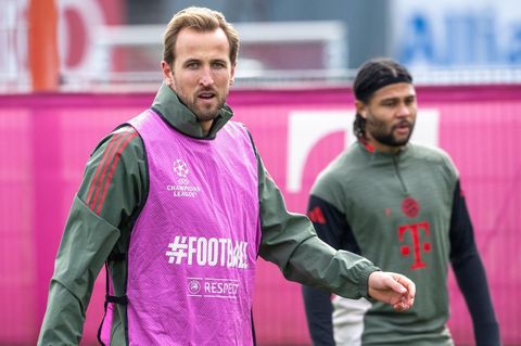 Spieler Vom FC Bayern beim Training vor dem nächsten Match in der Champions League