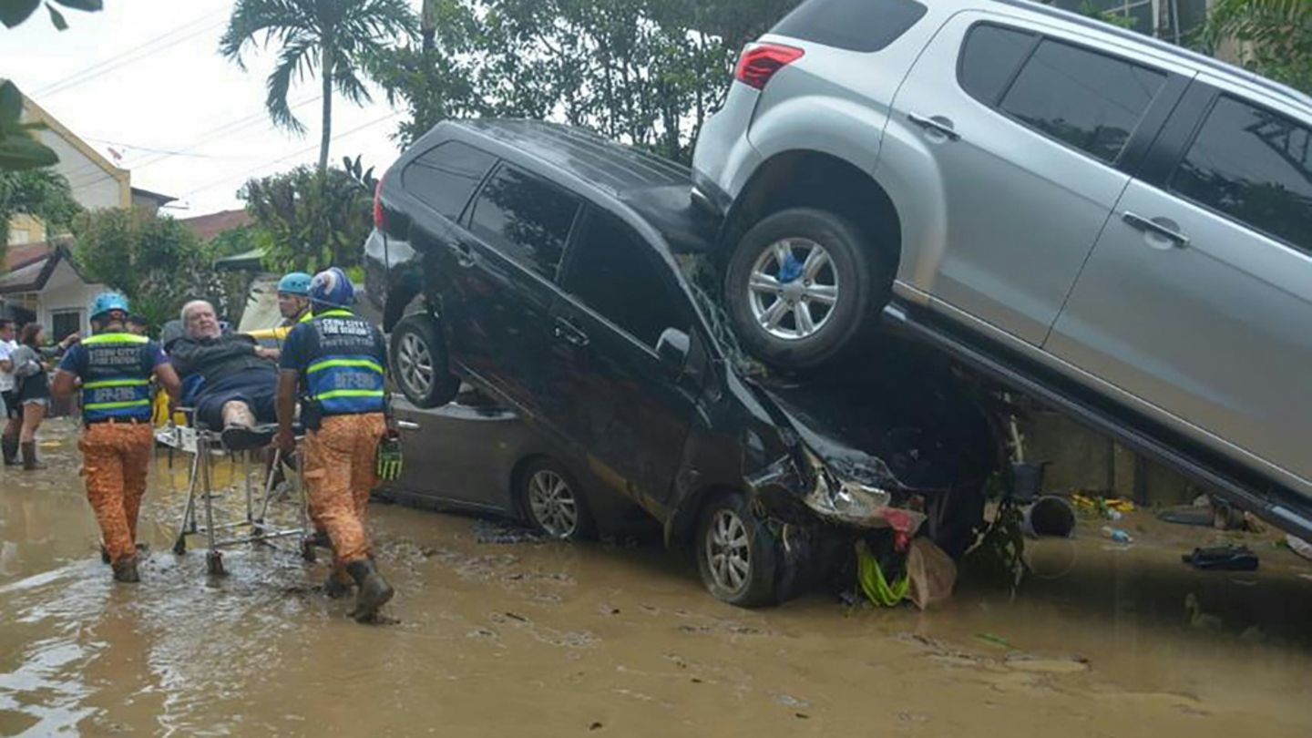 Zerstörung durch "Kalmaegi"in Cebu City