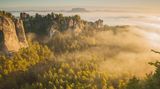 Sonnenaufgang in der sächsischen Schweiz