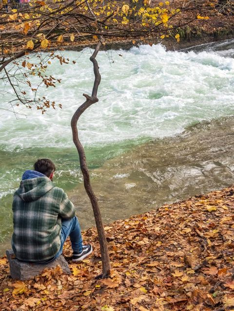 Eisbachwelle in München verschwunden