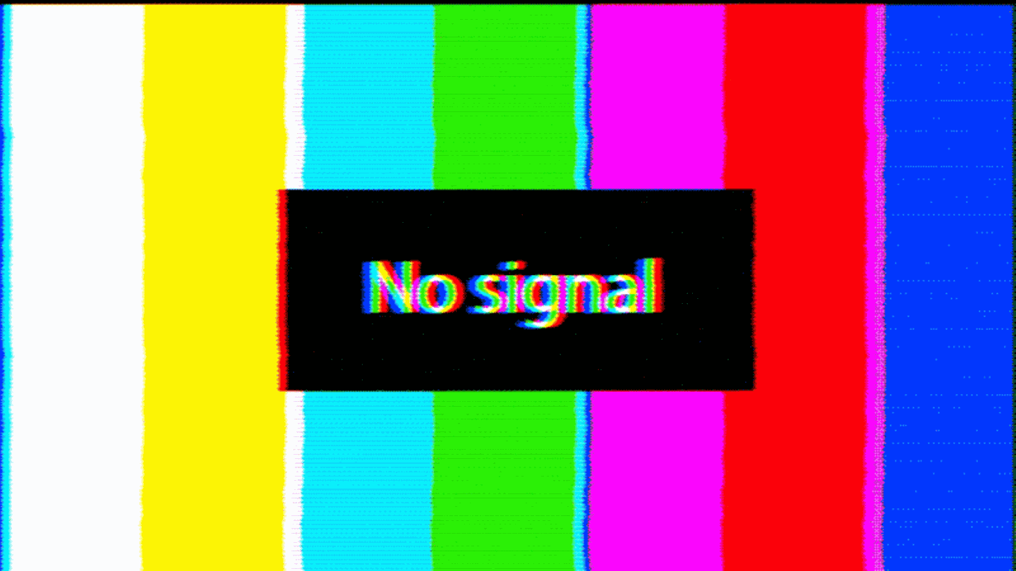 Ein ZDF-Logo mit einem Störbild kombiniert (animierte Grafik)