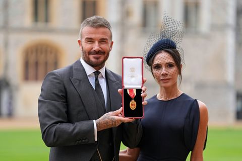 David Beckham mit seiner Frau Victoria