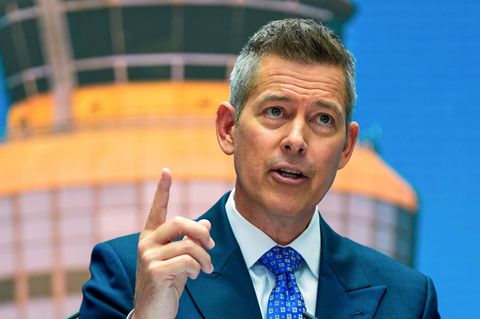 Warnt vor möglichen Folgen des Shutdowns für den US-Flugverkehr: Verkehrsminister Sean Duffy