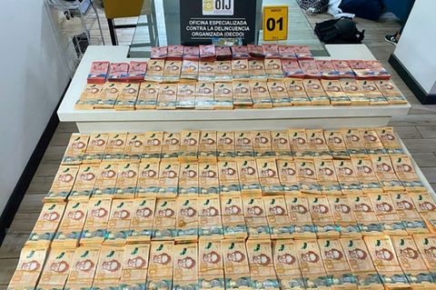 Vom Südkaribik-Kartell beschlagnahmtes Geld