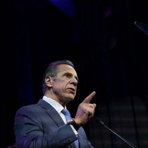 Andrew Cuomo bei der Rede vor seinen Anhängern in New York