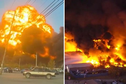 Frachtflugzeug aus Louisville geht nach Start in riesigem Feuerball auf