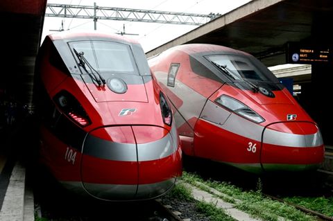 Italienischer Hochgeschwindigkeitszug in Rom