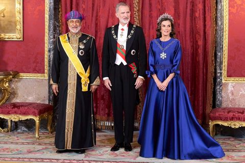 Haitham bin Tariq Al Said mit den spanischen Royals.
