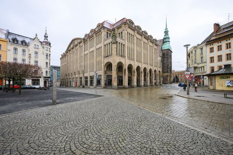 Bei der geplanten Sanierung des Görlitzer Jugendstil-Kaufhauses sind jetzt Fragen des Denkmalschutzes geklärt (Archivbild). Foto