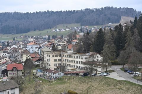 Der Ort Sainte-Croix in der Schweiz