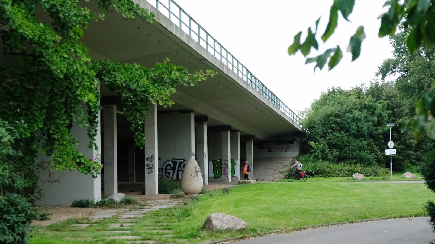 Die Agra-Brücke bei Leipzig wird umfangreich untersucht. (Archivbild) Foto: Sebastian Willnow/dpa-Zentralbild/dpa