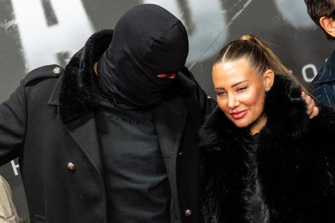 Haftbefehl, bürgerlich Aykut Anhan, und seine Frau Nina Anhan