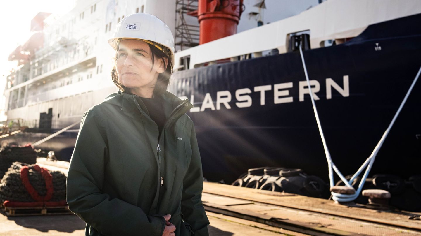 In einigen Tagen geht das Forschungsschiff "Polarstern" auf Forschungsreise unter der Leitung von Heike Link von der Universität