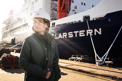 In einigen Tagen geht das Forschungsschiff "Polarstern" auf Forschungsreise unter der Leitung von Heike Link von der Universität