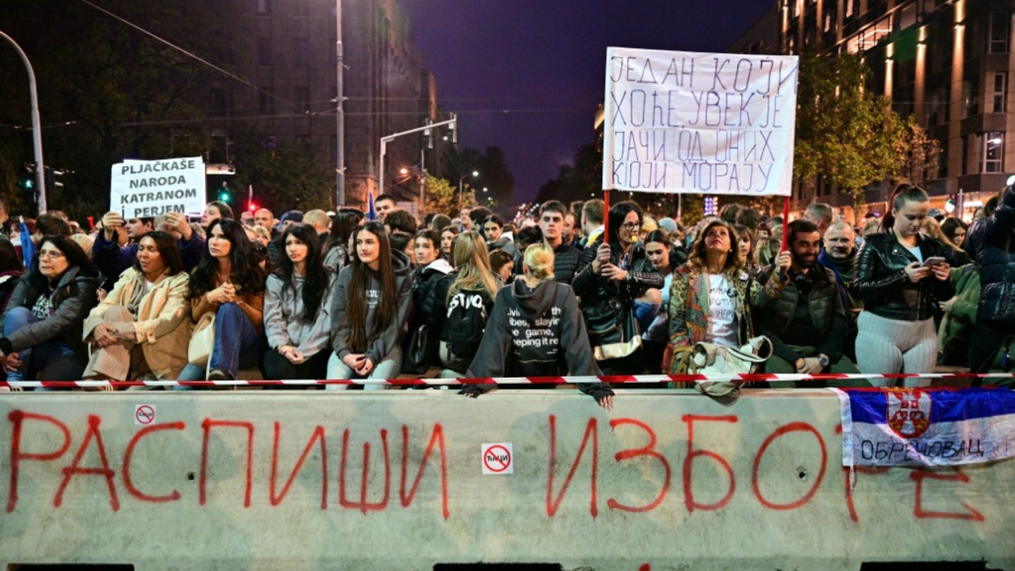 Massendemonstration in Belgrad am Mittwoch
