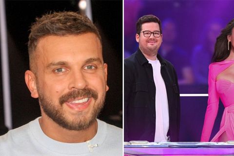 Chris Tall, Verona Pooth und Edin Hasanovic (li.) werden in der ersten Ausgabe von "The Masked Singer" rätseln.