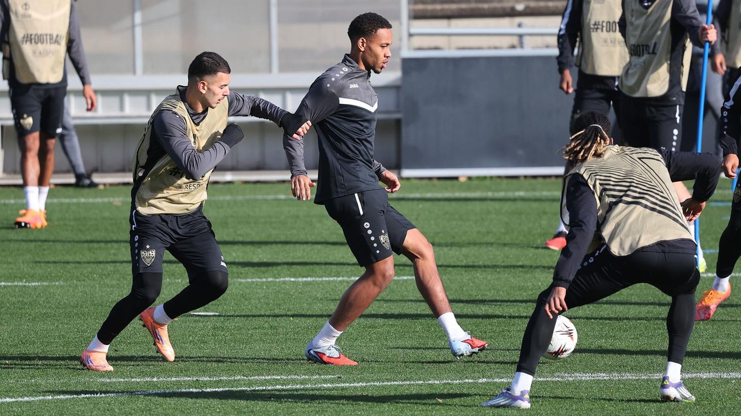 Abschlusstraining des VfB Stuttgart vor Europa League Spiel gegen Rotterdam
