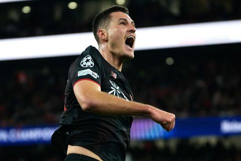 Patrik Schick jubelt über seinen Siegtreffer. Foto: Ana Brigida/AP/dpa