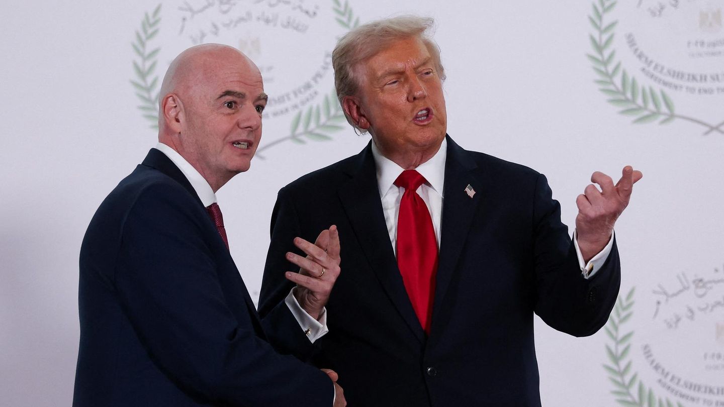 Fifa-Chef Gianni Infantino und US-Präsident Donald Trump