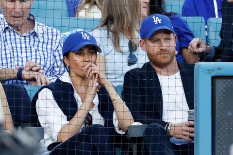 Meghan und Harry in der ersten Reihe bei den Los Angeles Dodgers