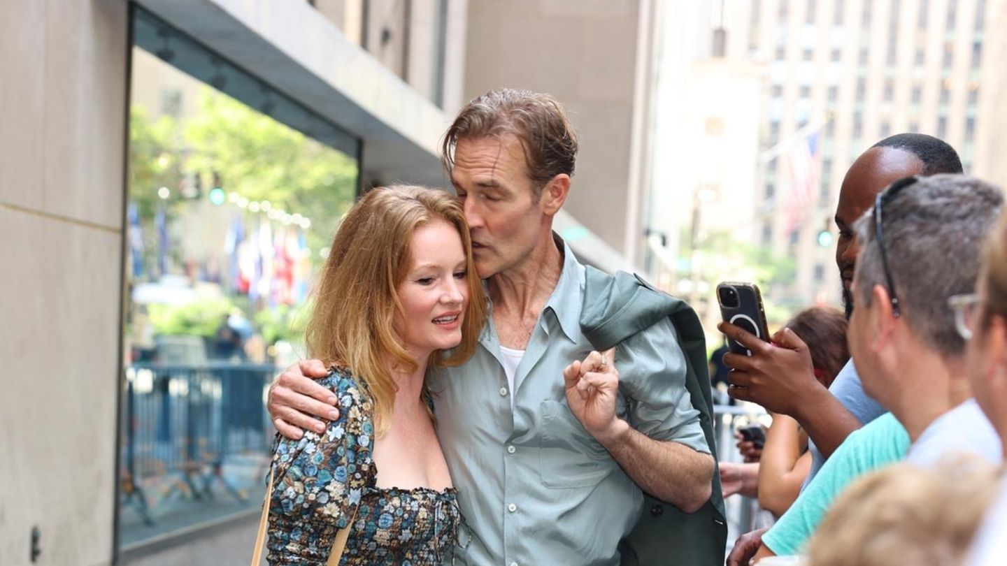 James Van Der Beek mit Frau, vom Krebs gezeichnet