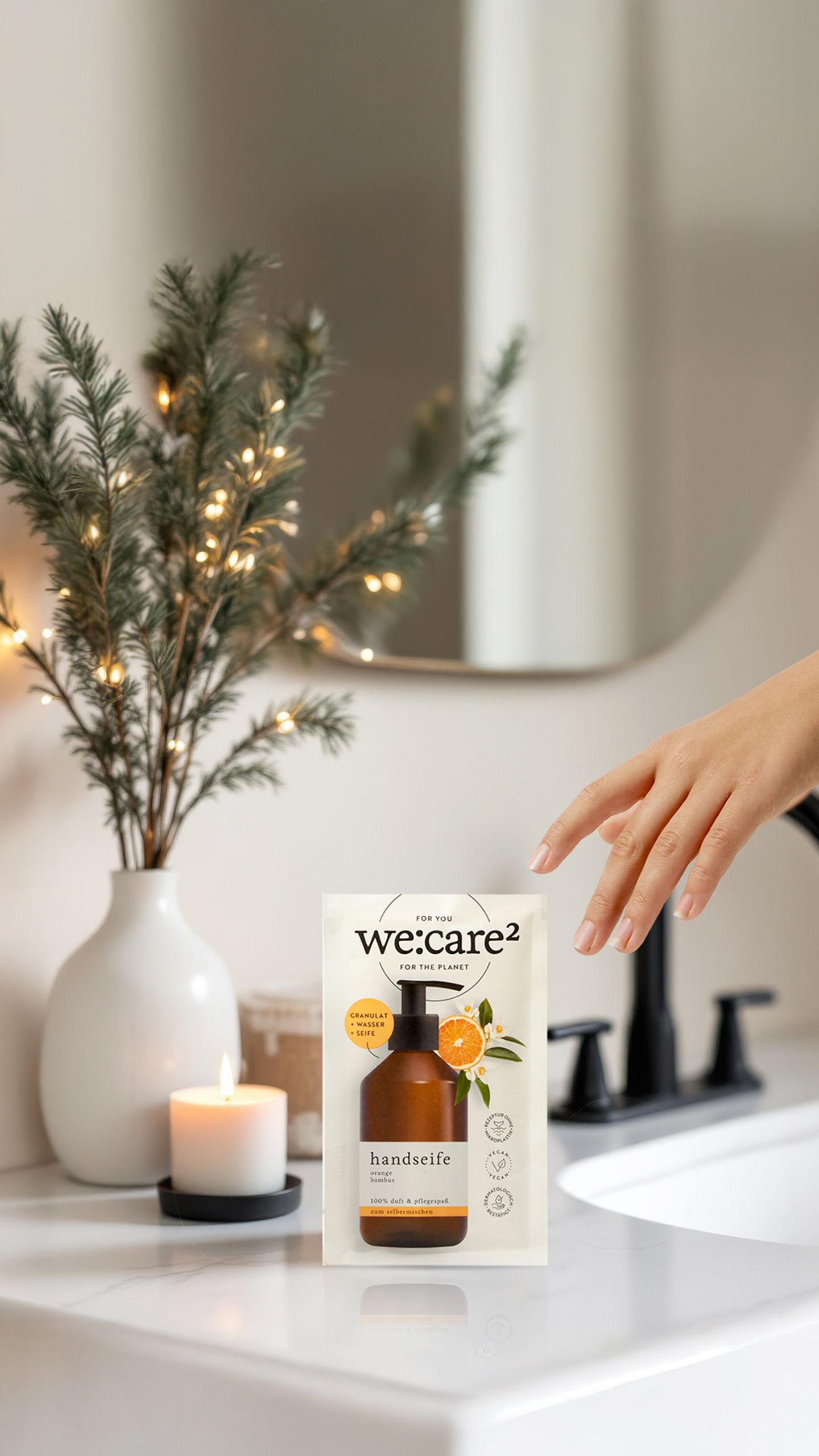 Geschenkset Handseife Orange Harmony von we:care2