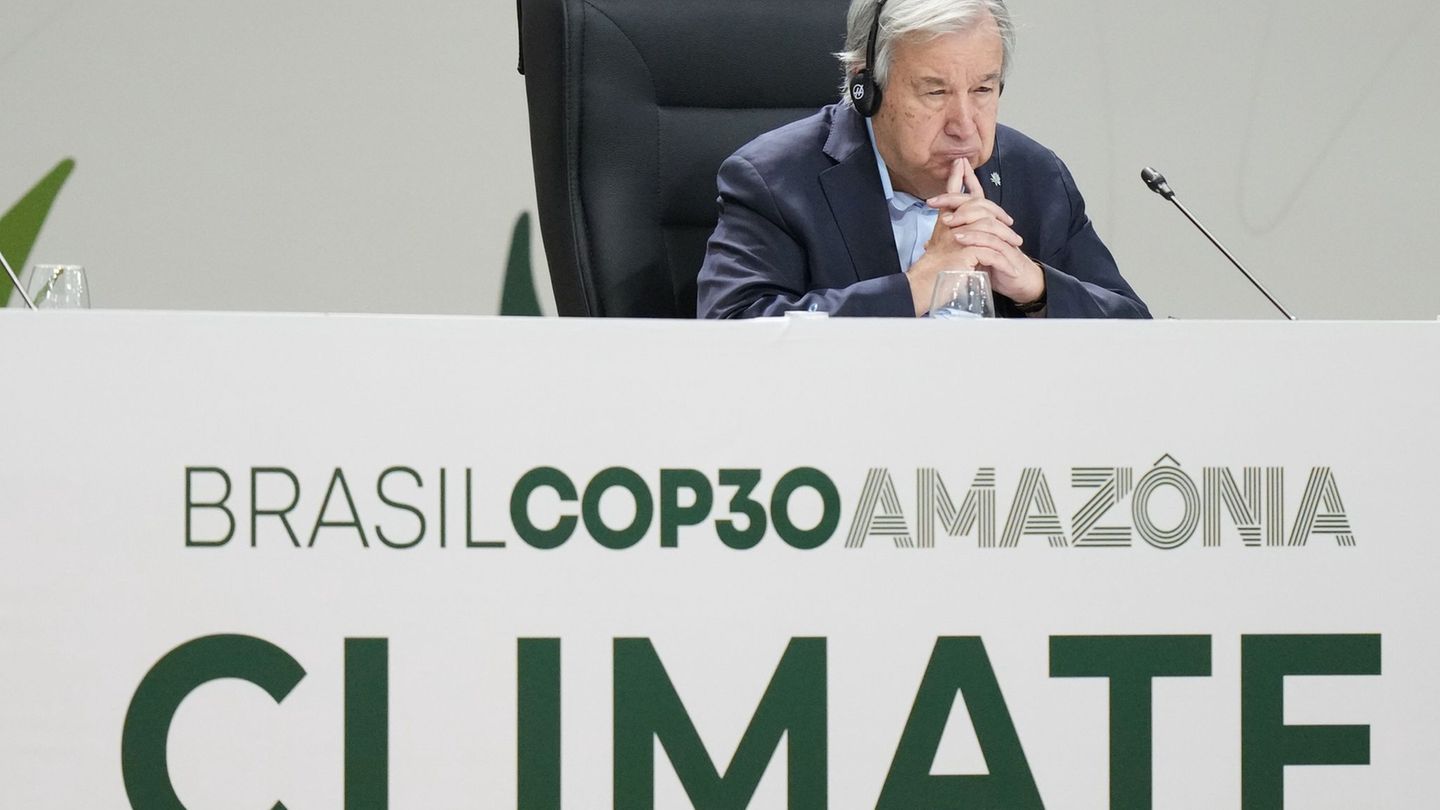 Ernster Warner: UN-Generalsekretär Guterres Foto: Fernando Llano/AP/dpa