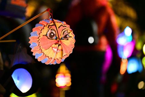 Auch in Sachsen finden in diesem Jahr vielerorts Lampionumzüge statt. (Symbolbild) Foto: Martin Schutt/dpa