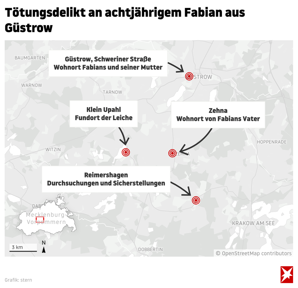 Mecklenburg-Vorpommern: Festnahme im Fall des getöteten Fabian aus Güstrow Mecklenburg-Vorpommern: Festnahme im Fall des getöteten Fabian aus Güstrow