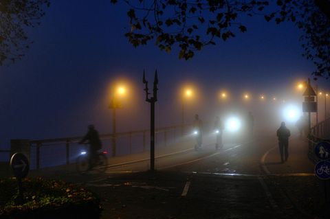 Dichter Nebel in Konstanz. Und wann gibt es Winterwetter?