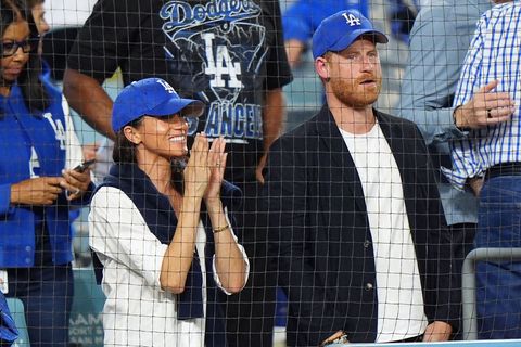 Beim Spiel der L.A. Dodgers gegen die Toronto Blue Jays hatten Harry und Meghan deutlich ihre Unterstützung für das Team aus Los