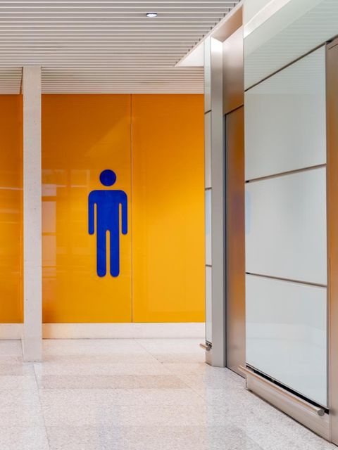 Eine öffentliche Toilette