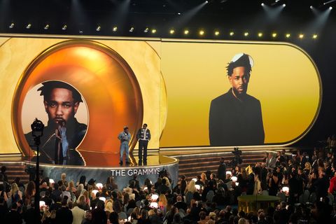 Gleich neunmal für einen Grammy nominiert: Kendrick Lamar. (Archivbild) Foto: Chris Pizzello/Invision/AP/dpa