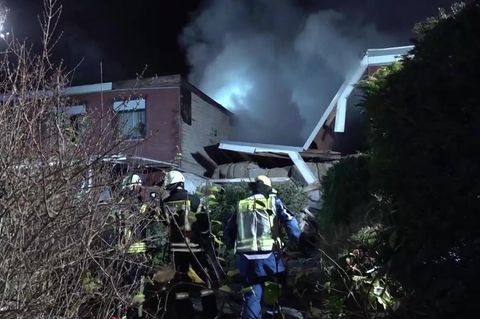 Wolfenbüttel: Reihenhaus explodiert, Mann vermisst