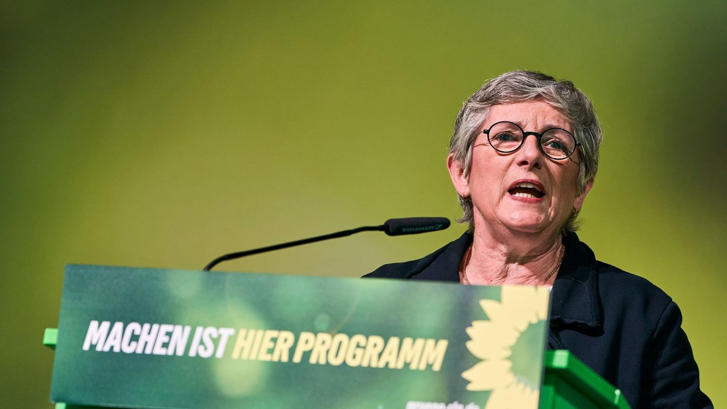Britta Haßelmann geht in Bingen mit der schwarz-roten Bundesregierung hart ins Gericht. Foto: Sascha Ditscher/dpa